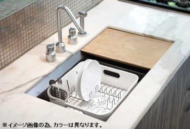 Сушарка для посуду Simplehuman KT1104 компактна, чорна, пластик, гарантія 5 років