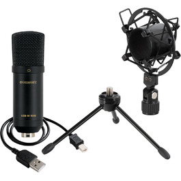 McGrey USB-M 1000 BK: Конденсаторний мікрофон для подкастів, стрімінгу та геймінгу. Чорний