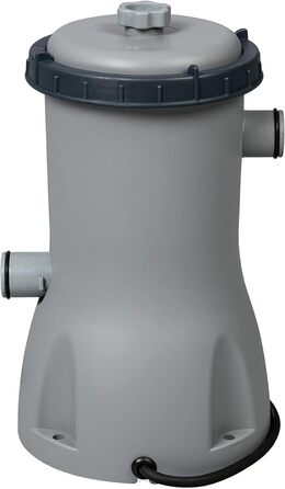 Каркасний басейн Bestway Steel Pro MAX Повний комплект з фільтруючим насосом Ø 396 x 122 см, світло-сірий, круглий