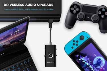 Портативна ігрова звукова карта Creative Sound Blaster G3 USB-C DAC, сумісна з PS5, PS4, Switch, ПК, Mac