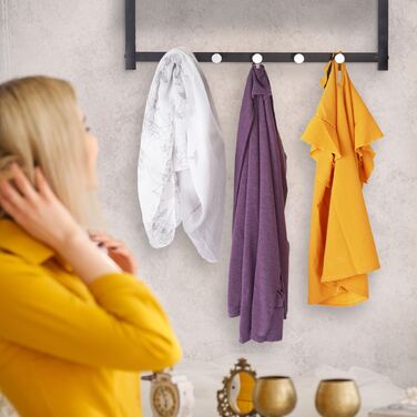 Настінна вішалка Relaxdays з полицею