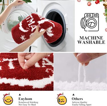 Набір килимків для ванної кімнати 3 шт. М'який плюш, антиковзаючі, для туалету, під душ, 45x65 см + 45x120 см + 50x60 см