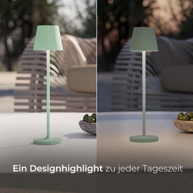 LED настільна лампа Nova Leuchte: бездротова, диммування, 2200mA, IP54, тепле світло 2700K, зарядний пристрій, екологічна