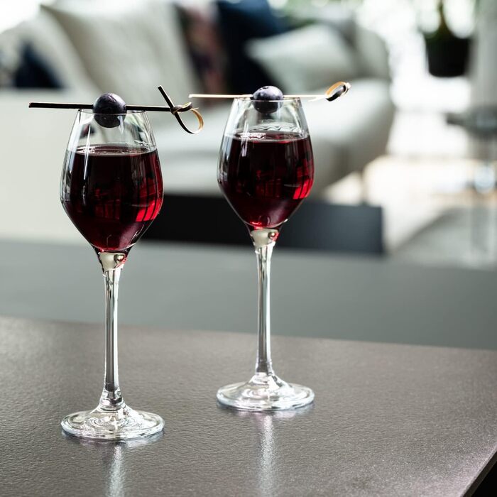 Набір келихів для шампанського KROSNO Champagnergläser Set (6 шт.) | 210 мл | Колекція Splendour | Крістал, без свинцю | Елегантний дизайн з високою ніжкою | Для шампанського, просекко та святкових випадків