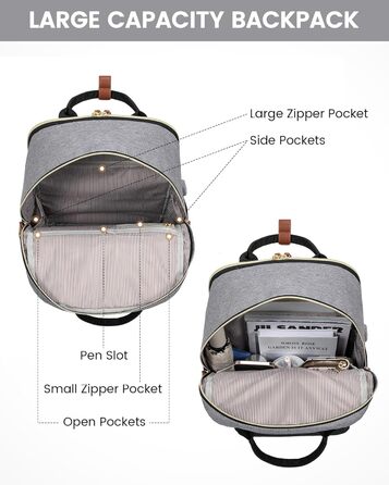 Жіночий рюкзак LOVEVOOK: водонепроникний, для ноутбука 15.6