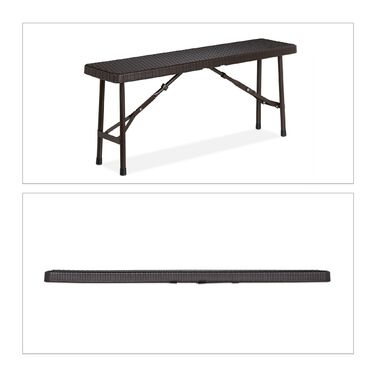 Набір з двох пивних лавок Relaxdays у коричневому кольорі