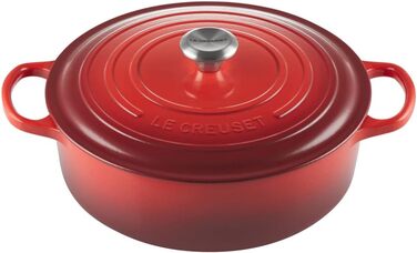 Запіканка чавунна Le Creuset Signature, 30 см, 6,2 л, червона вишня, для всіх плит/духовок