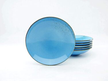 Супових тарілок 22 см, Nature BLUE 22061, керамограніт (макс. 60 символів), 6