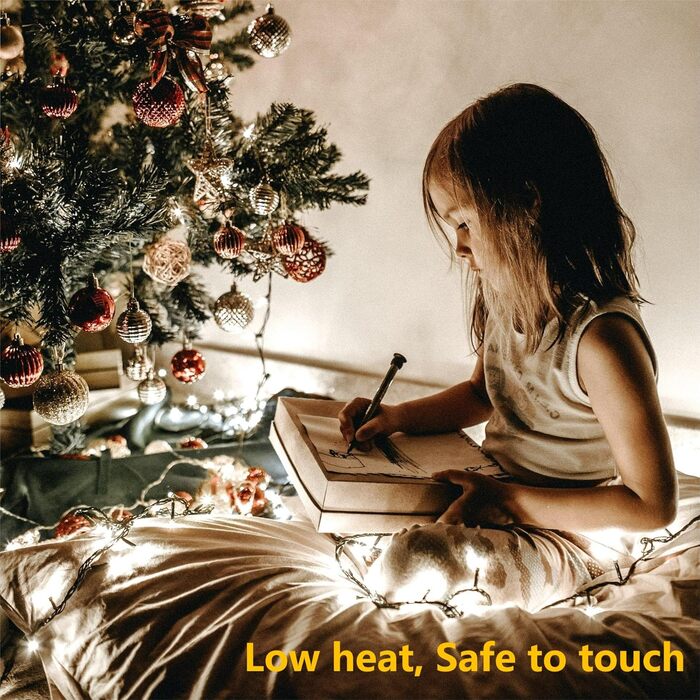 LED-гірлянда HoldOneLight 1000 LED, 20м, тепле біле світло, для декору інтер'єру, екстер'єру, саду, ялинки