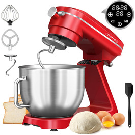 Кухонна машина Chefree M500 Profi: планетарний міксер 7л, 1800W, LED-дисплей, 10 швидкостей, 3 насадки (міксер, віночок, гак)