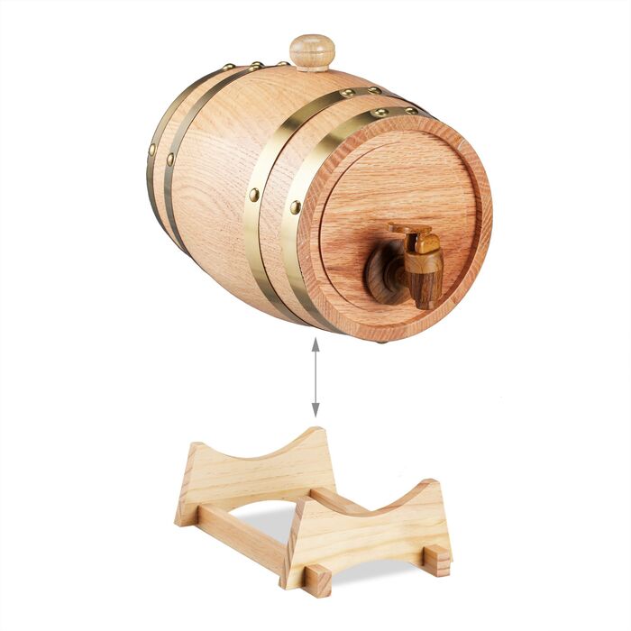 Діжка для настоянок Relaxdays з дуба