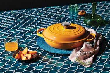 Le Creuset Signature Казанок з чавуну, Ø 30 см, 3,5 л, Azure (Coastal Blue), для всіх типів плит, включаючи індукцію