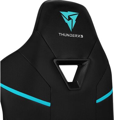 Ігрове крісло ThunderX3 TC5 Max, штучна шкіра, чорний/синій