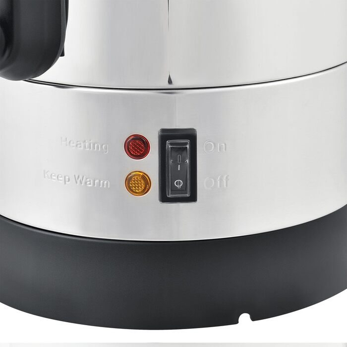 Електричний диспенсер для глінтвейну Juskys Teramo 7 літрів, 1500W з краном, термостатом та захистом від перегріву, 30-110°C, нержавіюча сталь