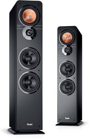 Стереодинамік Teufel Ultima 40 - підлоговий динамік HiFi, 3-смуговий, фазоінвертор, чорний