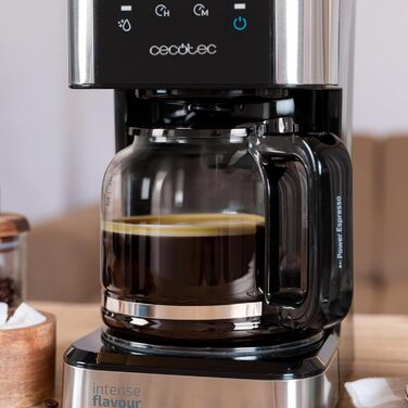 Кавомашина Cecotec Coffee 56 Heat: 12 чашок, 1.3л, сталь, LCD, програмування, автоматичне відключення