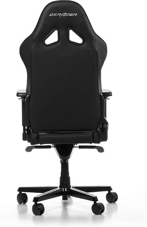 Ігрове крісло DXRacer Gladiator G001, Штучна шкіра, Чорне, до 200 см