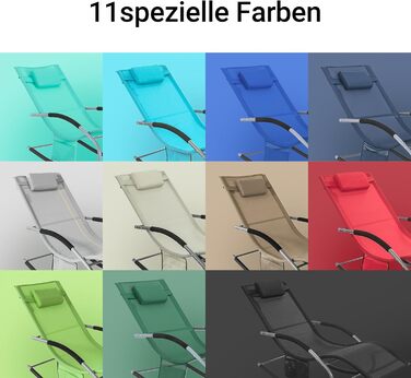 Шезлонг SoBuy для 2 осіб, червоний: стійкий до погодних умов, з підголівником, для саду, тераси, балкону, кемпінгу (150 кг)