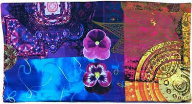 Постільна білизна в стилі печворк ESSENZA Delhi Purple Mandala, 155x220 см