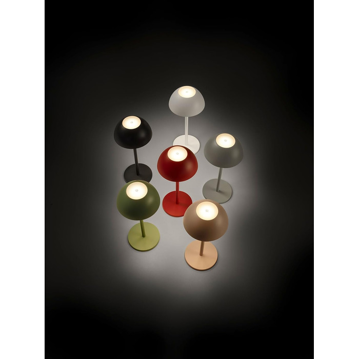 Бездротова настільна лампа Robert, LED, регулювання яскравості, USB зарядка, 30 см (пісок)