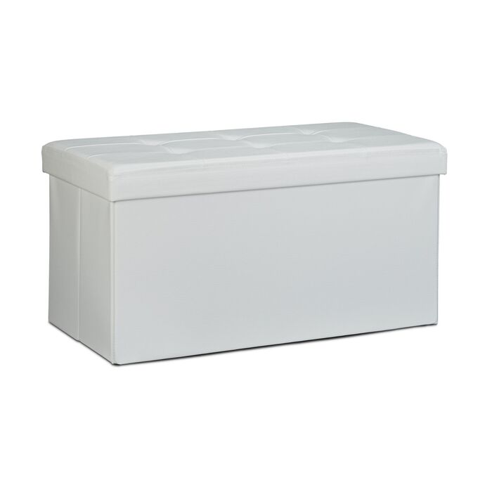 Лавка Relaxdays з місцем для зберігання, штучна шкіра