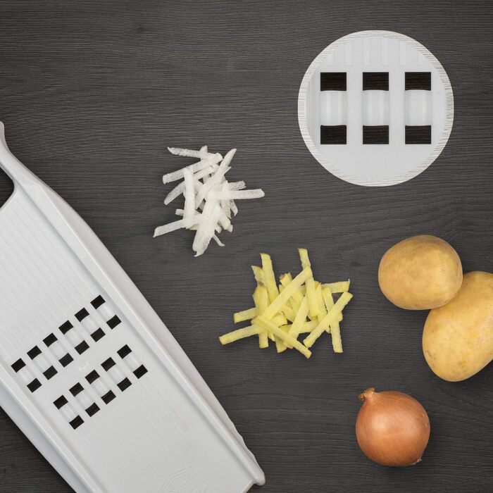 Терка для картоплі Brner Rsti PowerLine (біла) - Терка для овочів для млинців рьості або кабачків - Картоплерізка та терка для картоплі (макс. 60 символів)