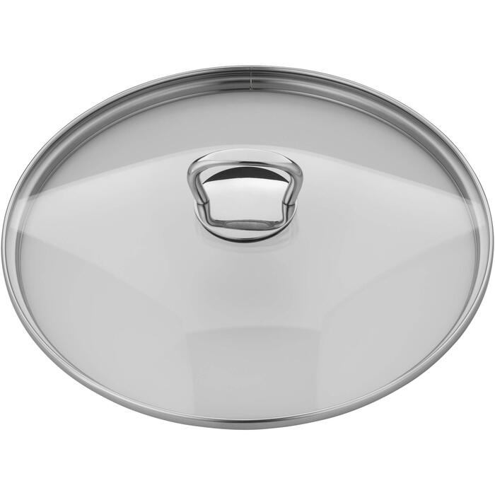 Кришка для сковороди та каструлі WMF 24 см, термостійке скло з металевою ручкою, підходить для посудомийки