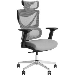 MUSSO V900 Structure Master: Ергономічне крісло для офісу та дому з регульованою спинкою, підтримкою попереку, 4D підлокітниками та підголівником, сітчаста спинка. Без підніжки.