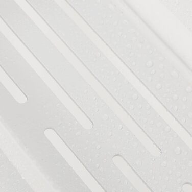 Душовий кошик Tiger Caddy прямокутний маленький, душова полиця з нержавіючої сталі, душова полиця для невеликих душових кабін, колір (білий)