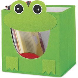 Дитяче полотно Whitmor, складне, 25,4 x 25,4 x 25,4 см, колекція Owl (коробка, розбірна, дизайн жаби)