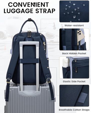 LOVEVOOK Рюкзак для жінок, рюкзак для ноутбука, рюкзак-рюкзак для подорожей, водонепроникний, сумка для роботи, рюкзак для жінок, велика шкільна сумка для підлітків, елегантний для школи, університету, подорожей, роботи, офісу, бежевий, хакі (15,6 дюймів,