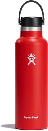 Пляшка для води HYDRO FLASK-пляшка для води з вакуумною ізоляцією з нержавіючої сталі - спортивна пляшка з герметичною кришкою-Термос можна мити в посудомийній машині-стандартний отвір - (годжі, 621 мл (21 Унція))