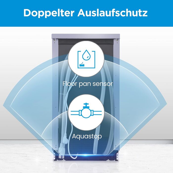 Посудомийна машина Midea SF 3.45N PRO: 9 комплектів, Inox, Wi-Fi, 47 dB, 45 см, енергоклас E