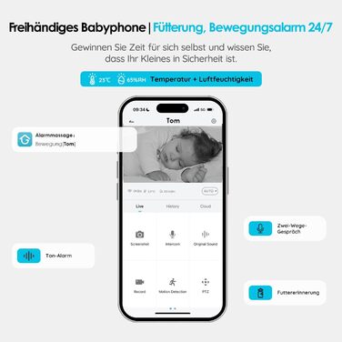 Відеоняня ieGeek з камерою 1080P, Wi-Fi, 5