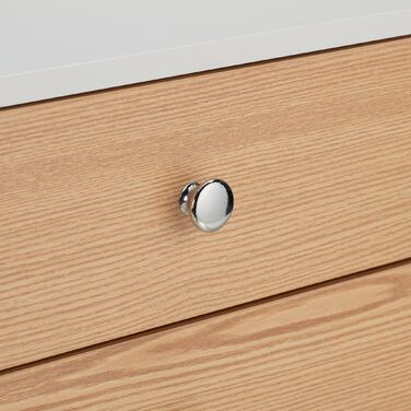 Нічний столик Relaxdays білий з 2 шухлядами