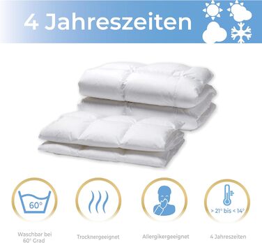 Ковдра White Cloudz Aspen Down 240x220 см, Warmth Class 4, 100 Гусячий Пух, Mako Cotton