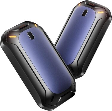 Електричні грілки для рук ColdSky (2 шт), фіолетові - багаторазові, портативні, до 12 годин нагріву