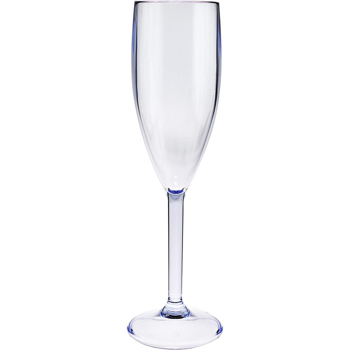 Набір посуду для кемпінгу на 4 особи, блакитно-білий, з меламіну, 16 предметів + акрилові келихи (20 предметів)