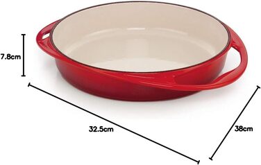 Форма для перевернутого пирога Tatin Le Creuset, чавун, Ø 28 см, 2.6 л, вишня, для всіх типів плит (включно з індукційними)