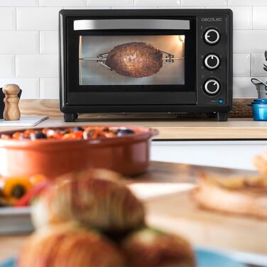 Мультиварка Cecotec Bake&Toast 1090 Black: 1000 Вт, 30 л, таймер, регулювання температури, решітка-гриль, лопатка