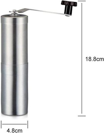 Porlex Tall - ручна кавомолка, срібна