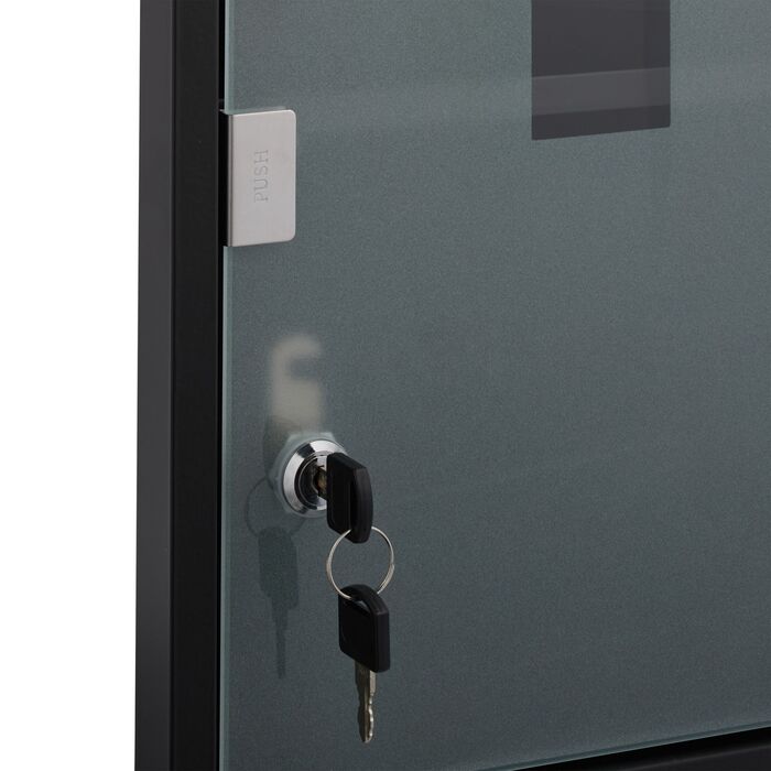 Шафка для медикаментів Relaxdays зі скляними дверцятами