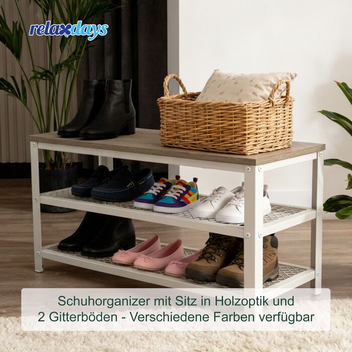 Сховище для взуття Relaxdays з 2 полицями