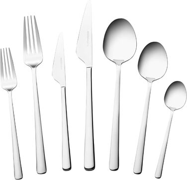 Набір столових приборів Karaca Elegance Serena, 84 шт., нержавіюча сталь, для мийки посуду