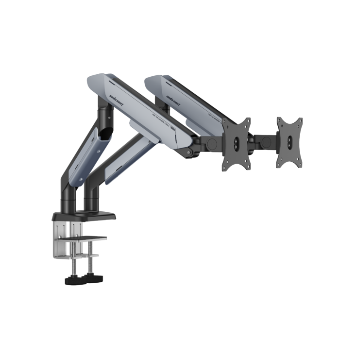 Настільне кріплення для двох моніторів Anda Seat Stealth PRO II Duo 17’’-42’’ Titanium