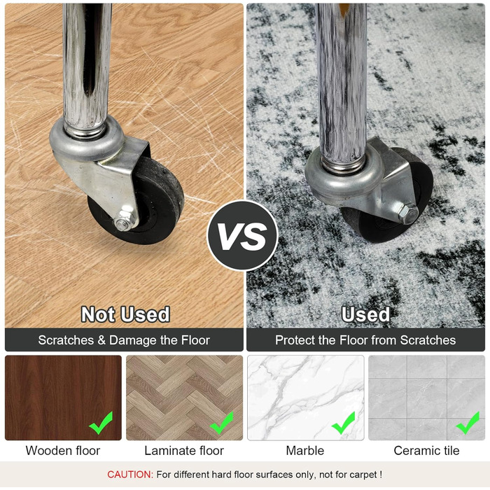 Килимок під стілець для твердої підлоги: захист від подряпин, антиковзання, 120x150 см, чорно-сірий