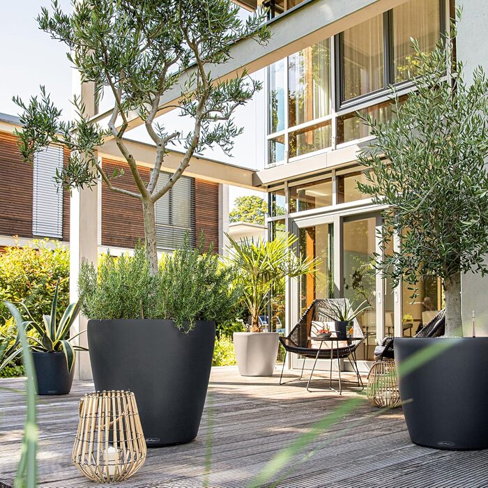 Горщик для квітів LECHUZA CLASSICO Color 35, 60x60x55.5 см, Сірий шiefer (13210)