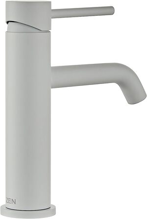 Змішувач для ванної кімнати з нержавіючої сталі Позачасовий і сучасний дизайн з Данії Одноважільний змішувач для ванної кімнати Змішувач для умивальника Висока якість і довговічність (Білий)