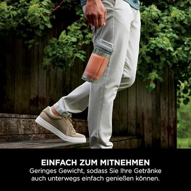 Портативний блендер Ninja Blast Max: 2 x 570 мл, акумуляторний, з чашею та кришкою, 3 функції, для смузі та протеїнових коктейлів, фіолетовий/сріблястий, BC251EULS