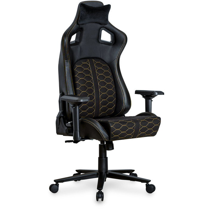 Ігрове крісло Cyberlux Hermes Fabric Black Gold Lite (арт. GM-403 B Lite)